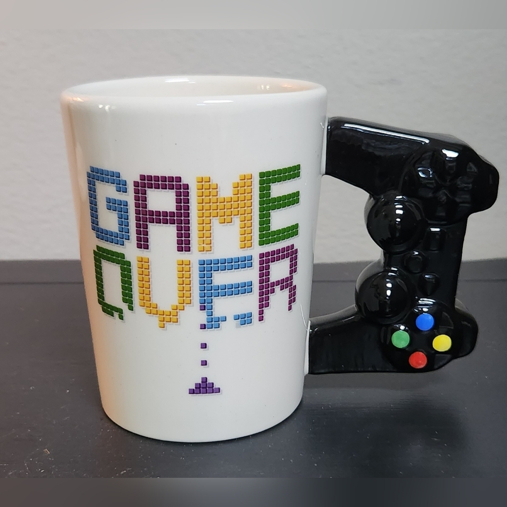 Game Over" Gaming Mug ~ like new, no chips!